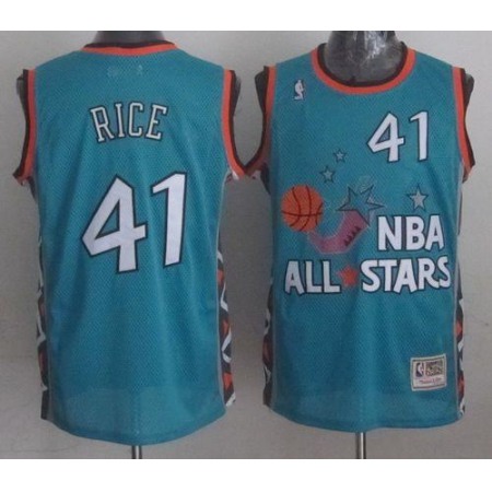Mitchell And Ness Pelicans #41 Glen Rice Light Blue 1996 All Star Charlotte Hornets Stitched NBA Jersey