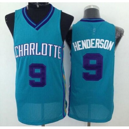 Revolution 30 Hornets #9 Gerald Henderson Light Blue Stitched NBA Jersey