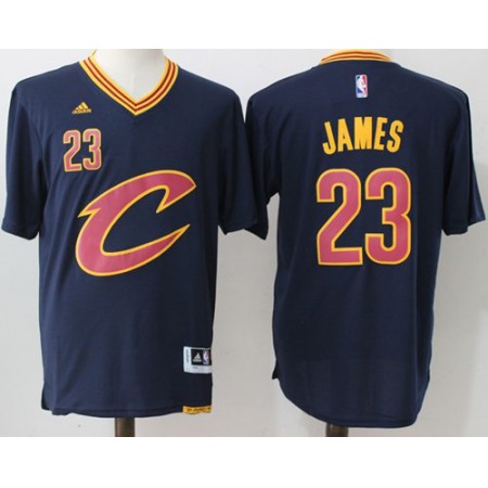 Cavaliers #23 LeBron James Navy Blue Short Sleeve "C" Stitched NBA Jersey