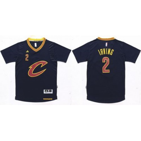 Cavaliers #2 Kyrie Irving Navy Blue 2015-2016 Season Stitched NBA Jersey