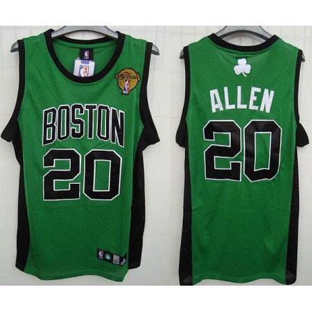 Celtics #20 Ray Allen Stitched Green Black Number Final Patch NBA Jersey