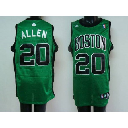 Celtics #20 Ray Allen Stitched Green Black Number NBA Jersey