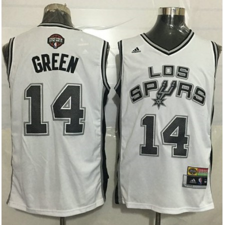 Spurs #14 Danny Green White Latin Nights Stitched NBA Jersey