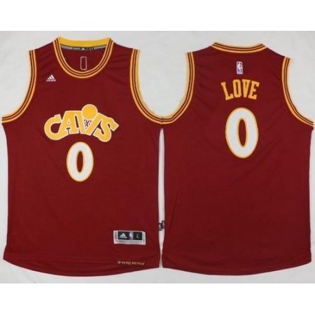 Cavaliers #0 Kevin Love Red CAVS Stitched NBA Jersey