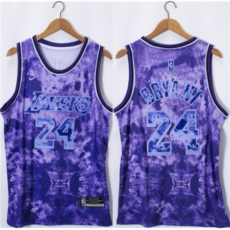 Men's Los Angeles Lakers #24 Kobe Bryant 2023 Purple Stitched Basketball Jersey