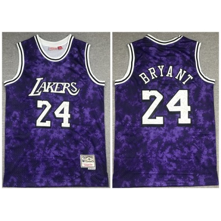 Men's Los Angeles Lakers #24 Kobe Bryant Purple Stitched Jersey