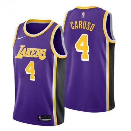 Men's Los Angeles Lakers #4 Alex Caruso Purple Stitched NBA Jersey
