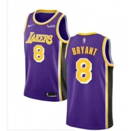 Men's Los Angeles Lakers #8 Kobe Bryant Purple Stitched NBA Jersey