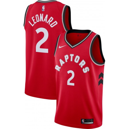 Men's Toronto Raptors #2 Kawhi Leonard Red Stitched NBA Jersey