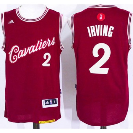 Cavaliers #2 Kyrie Irving Red 2015-2016 Christmas Day Stitched NBA Jersey