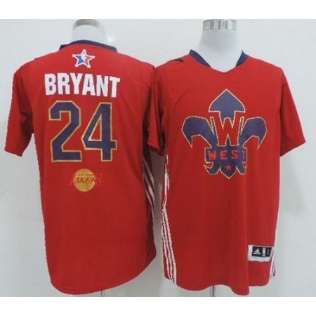 Lakers #24 Kobe Bryant Red 2014 All Star Stitched NBA Jersey