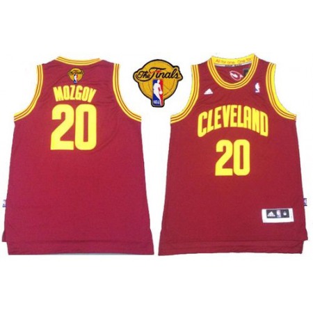 Revolution 30 Cavaliers #20 Timofey Mozgov Red The Finals Patch Stitched NBA Jersey