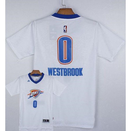 Thunder #0 Russell Westbrook White Pride Stitched NBA Jersey