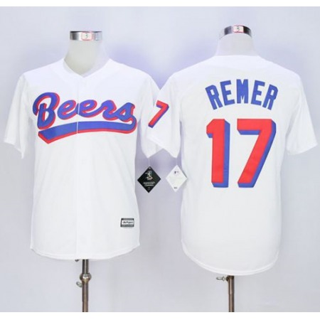 Beers Movie #17 Doug Remer White Stitched Basketball Jersey