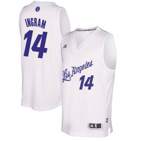 Lakers #14 Brandon Ingram White 2016-2017 Christmas Day Stitched NBA Jersey