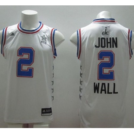Wizards #2 John Wall White 2015 All Star Stitched NBA Jersey