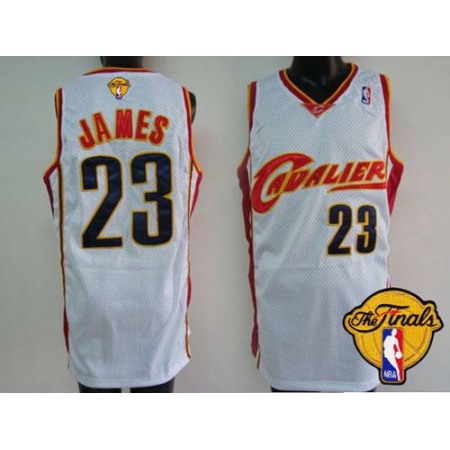 Cavaliers #23 LeBron James White The Finals Patch Stitched NBA Jersey