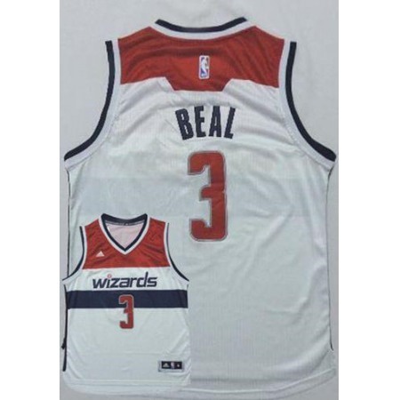 Wizards #3 Bradley Beal New White Home Stitched NBA Jersey