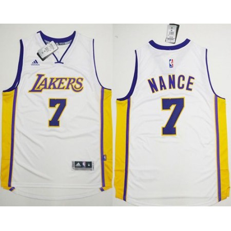 Lakers #7 Larry Nance White Stitched NBA Jersey