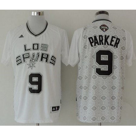 Spurs #9 Tony Parker White New Latin Nights Stitched NBA Jersey