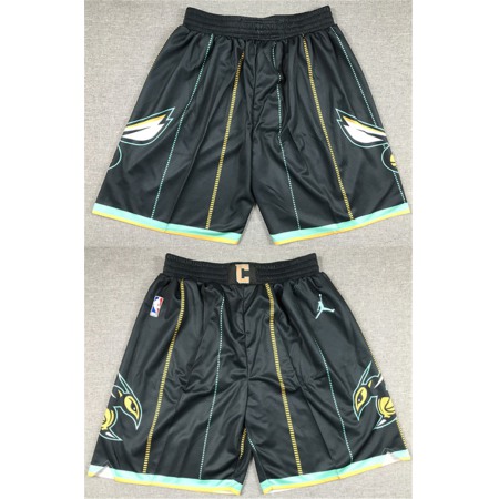 Men's Charlotte Hornets 2022/23 Black City Edition Shorts (Run Small)