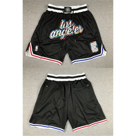 Men's Los Angeles Clippers 2022/23 Black City Edition Shorts (Run Small)