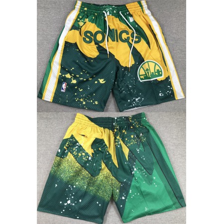 Men's Oklahoma City Thunder Green SuperSonics Shorts (Run Small)