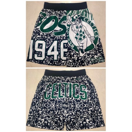 Men's Boston Celtics Black Mitchel&lNess Shorts (Run Small)