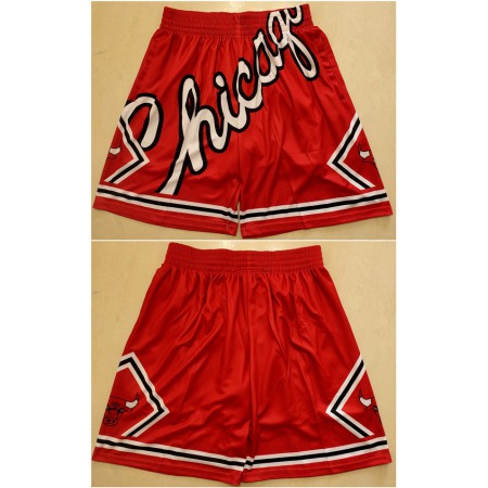 Men's Chicago Bulls Red Mitchell&Ness Shorts (Run Small)