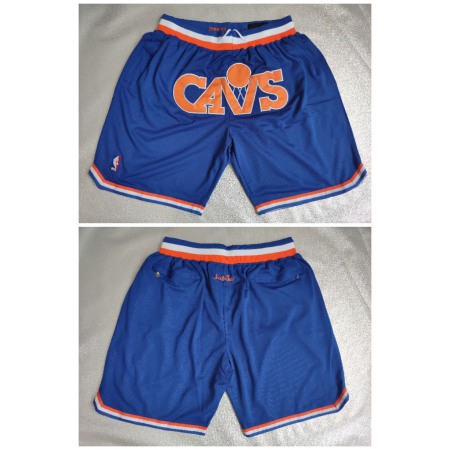 Men's Cleveland Cavaliers Blue Shorts(Run Small)