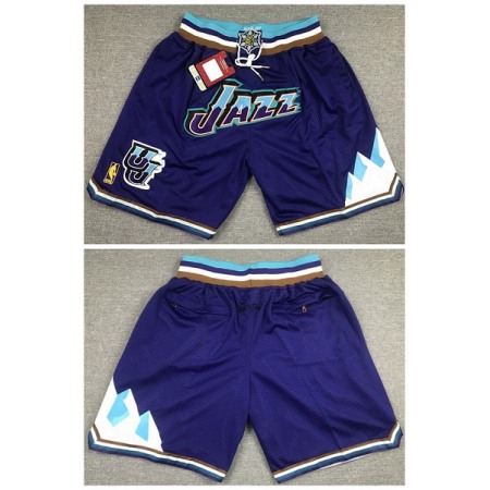 Men's Utah Jazz Purple Shorts (Run Small)