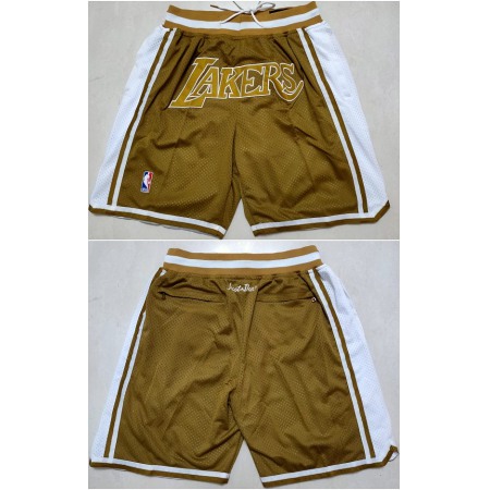 Men's Los Angeles Lakers Tawny Shorts (Run Small)
