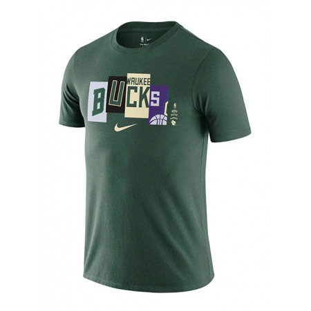 Men's Milwaukee Bucks 2021/22 Green City Edition T-Shirt
