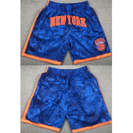 Men's New Yok Knicks Royal Shorts (Run Small)