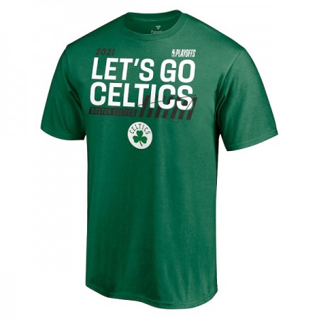 Men's Boston Celtics 2021 Green Playoff Bound Dunk T-Shirt