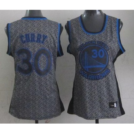 Warriors #30 Stephen Curry Grey Women's Static Fashion Stitched NBA Jersey