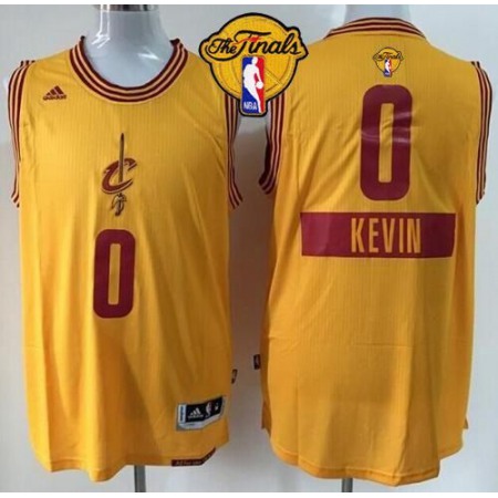Cavaliers #0 Kevin Love Gold 2014-15 Christmas Day The Finals Patch Stitched Youth NBA Jersey