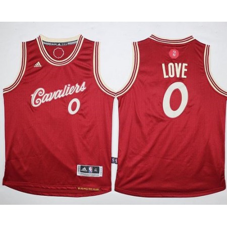 Cavaliers #0 Kevin Love Red 2015-2016 Christmas Day Stitched Youth NBA Jersey