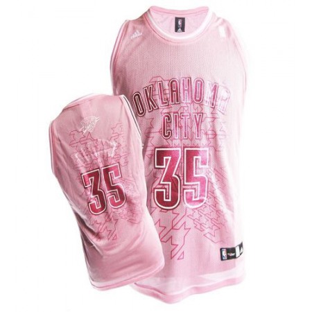 Thunder #35 Kevin Durant Pink Women Fashion Stitched NBA Jersey