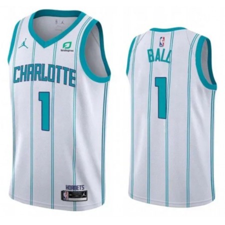 Youth Charlotte Hornets #1 LaMelo Ball White Stitched Basketball Jersey