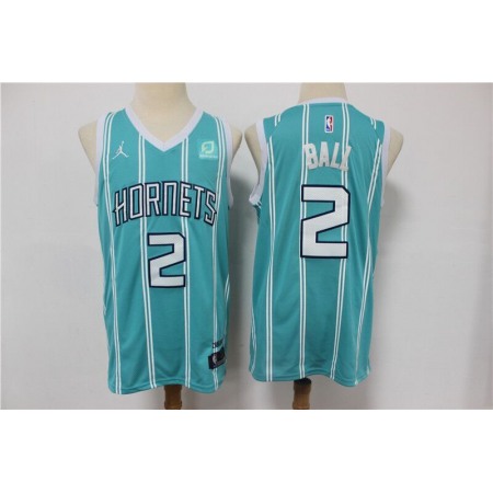Youth Charlotte Hornets #2 LaMelo Ball Blue Stitched Jersey
