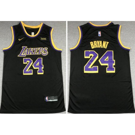 Youth Los Angeles Lakers #24 Kobe Bryant Black Stitched Basketball Jersey