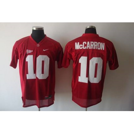 Crimson Tide #10 AJ McCarron Red Stitched NCAA Jersey