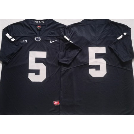Men's Penn State Nittany Lions Custom Black Stitched Jersey