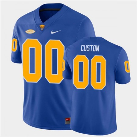 Men's Pittsburgh Panthers ACTIVE PLAYER Custom Royal Stitched Football Jersey