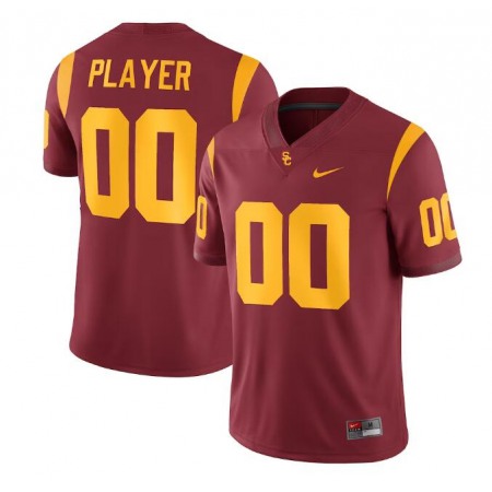 Men's USC Trojans ACTIVE PLAYER Custom Red Stitched Jersey