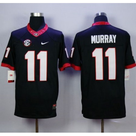 Bulldogs #11 Aaron Murray Black Limited Stitched NCAA Jersey