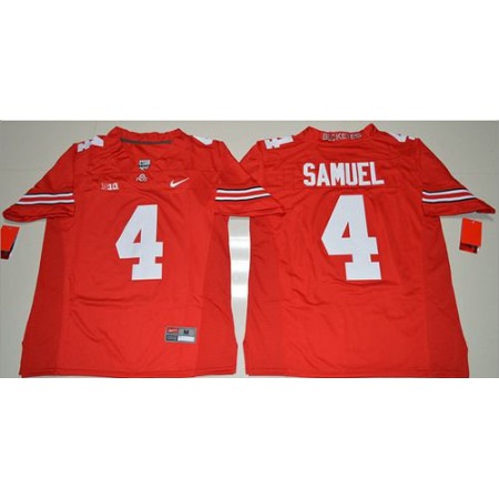 Buckeyes #4 Curtis Samuel Red Stitched NCAA Jersey