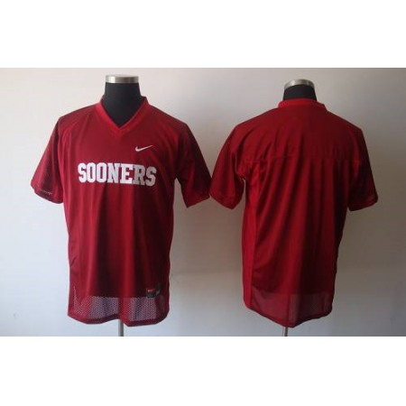 Sooners Blank Red Stitched NCAA Jersey