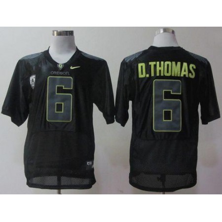 Ducks #6 De'Anthony Thomas Black Pro Combat Pac-12 Stitched NCAA Jersey